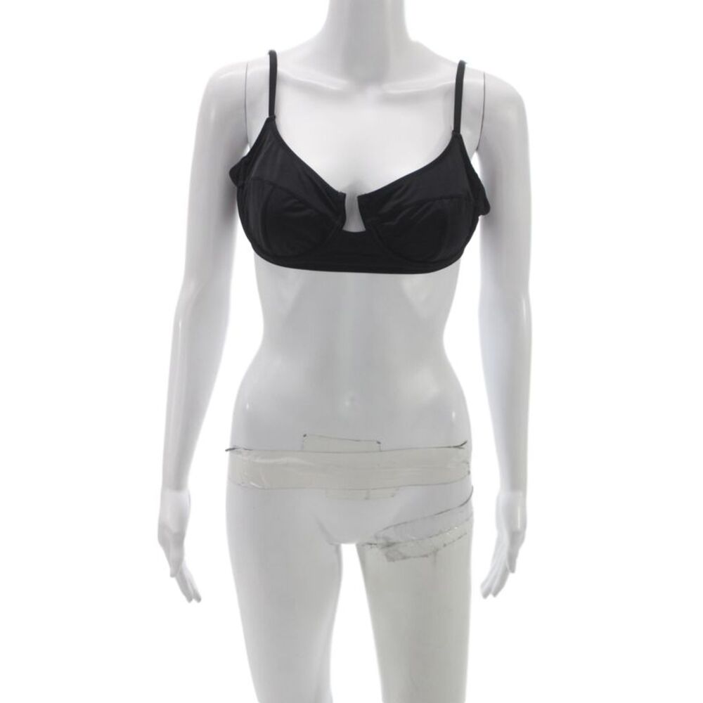 Solid & Striped Womens Black Bikini Top 80% Polyamide Size XL